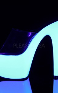 Pleaser - ADORE-701UV Klapki świecące w UV