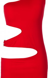 Axami - V-9249 Czerwona Sukienka