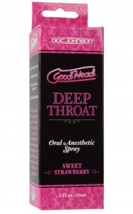 Doc Johnson - Środek znieczulający gardło Good Head Deep Throat Spray Sweet Strawberry