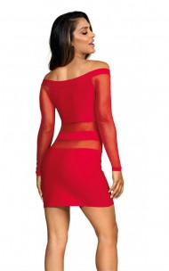 Axami - V-9299 Czerwona Sukienka