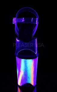 Pleaser - FLAMINGO-808GXY Sandałki świecące w UV