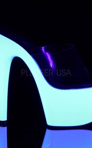 Pleaser - ADORE-701UV Klapki świecące w UV